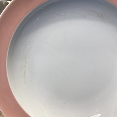 Suppenteller, tiefer Teller - Céramique Maestricht (1956 - 1958) - rosa pastellfarbener Rand