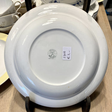 Suppenteller, tiefer Teller - Céramique Maestricht (1956 - 1958) - rosa pastellfarbener Rand