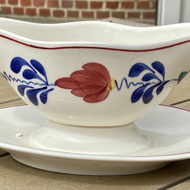 Juskom - ongemerkt - decor BOERENBONT - model met vaste onderschaal en 2 tuiten