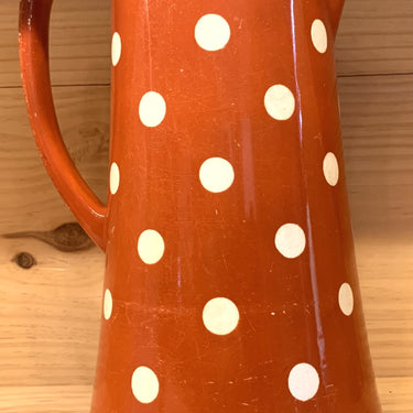 Amstelkan - Société Céramique Maestricht - Dekor rot/braun mit Punkten