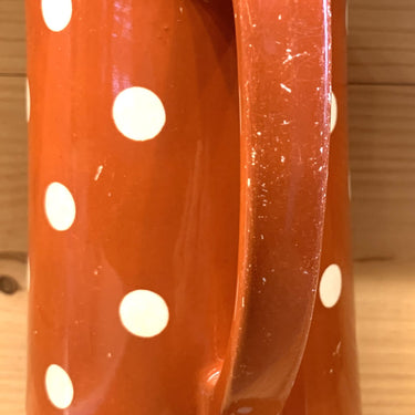 Amstelkan - Société Céramique Maestricht - Dekor rot/braun mit Punkten