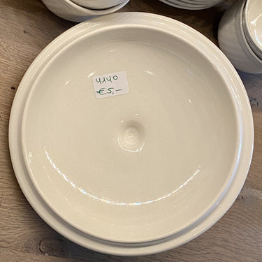Deckel für eine Terrine / Schüssel - Boch - cremefarben - Form TRIANON