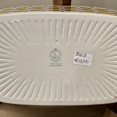 Auflaufform - länglich - Royal Sphinx - Ofenware - braun / gelb