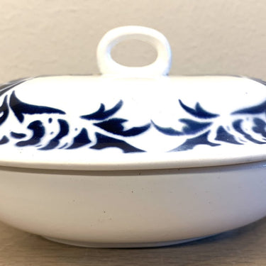 Seifenschale - Nimy - Jugendstil-Dekor in Blau