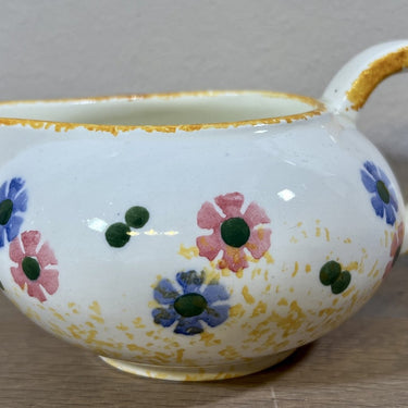 Milk jug - Schramberg - decor 515 with yellow and blue roses/flowers