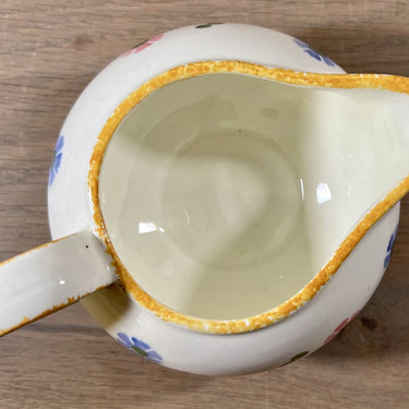 Milk jug - Schramberg - decor 515 with yellow and blue roses/flowers