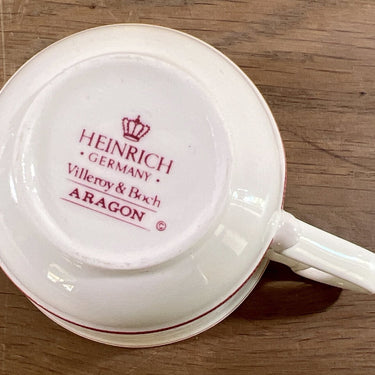 Cup - for mocha / espresso - Villeroy & Boch/Heinrich - porcelain dinnerware made between 1980 and 2005 - decor ARAGON