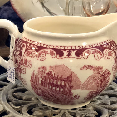 Milk jug - large model - Petrus Regout - CASTILLO red decor