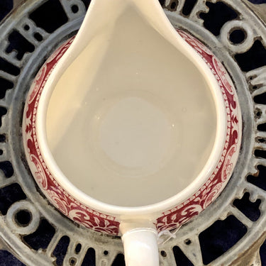 Milk jug - large model - Petrus Regout - CASTILLO red decor
