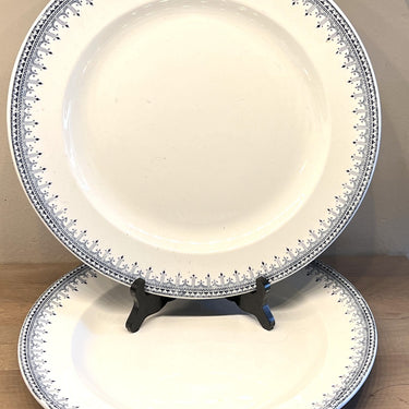 Bowl, round - Petrus Regout - decor BORDURE blue / jeans blue