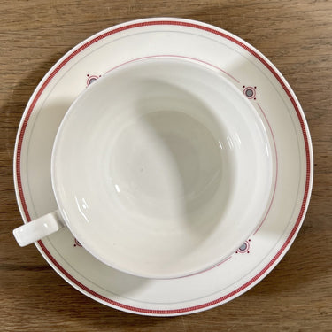 Kop en schotel - waarschijnlijk voor thee - Villeroy & Boch/Heinrich - porselein servies gemaakt tussen 1980 en 2005 - décor ARAGON