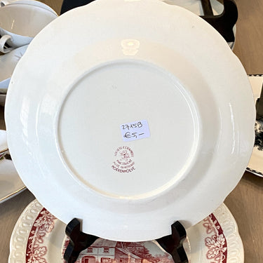 Dinerbord - Société Céramique Maestricht - décor BOERENHOEVE ROOD