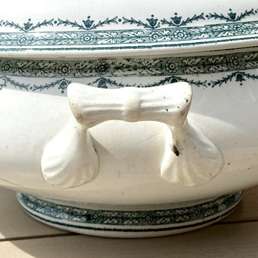 Terrine - groot - St. Amandinoise - St. Amand - decor MAGALI groen