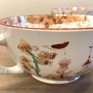 Theekop zonder schotel - Onbekend (kan Petrus Regout zijn) - décor met Chinese taferelen